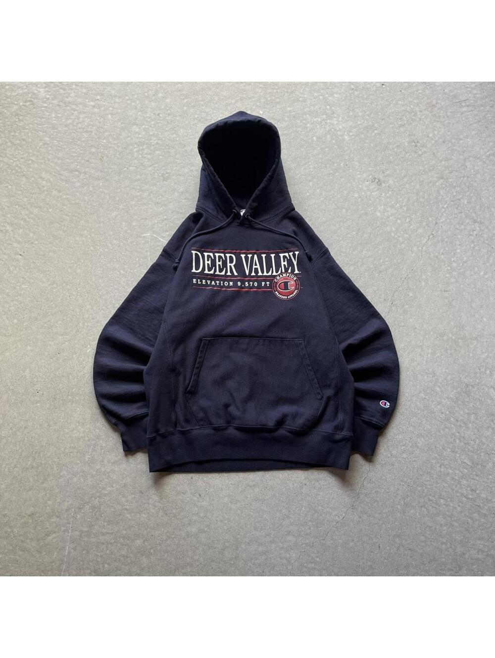 Vintage Y2K Champion Reverse Weave Deer Valley Hoodie